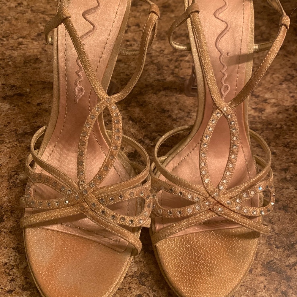 Nina creme color bridal shoes